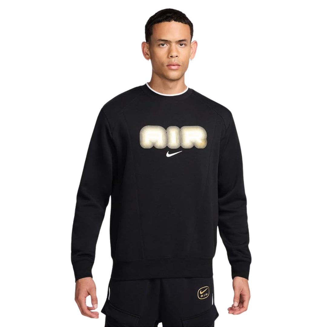 Nike Air Crew Neck Fleece Black Sweatshirt XS