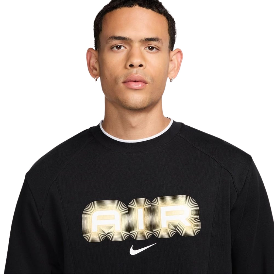 Nike Air Crew Neck Fleece Black Sweatshirt XS