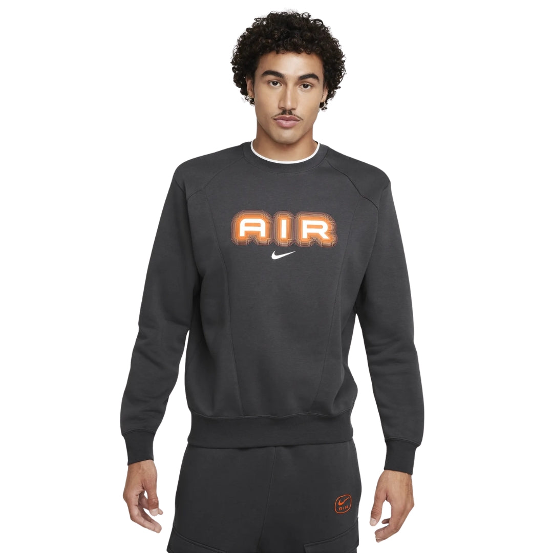 Nike Air Crew Neck Fleece Dark Grey Sweatshirt XS