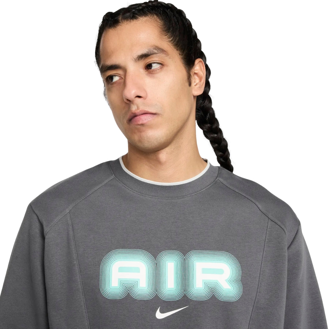 Nike Air Crew Neck Fleece Grey Sweatshirt S