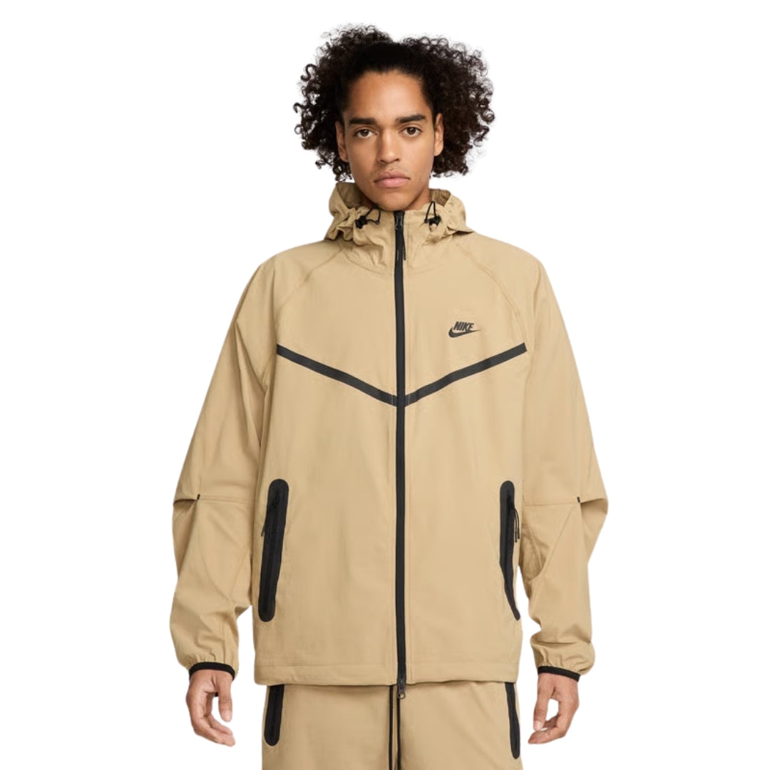 Nike Tech Woven Full-Zip Khaki Jacket S