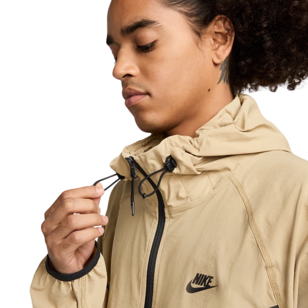 Nike Tech Woven Full-Zip Khaki Jacket S