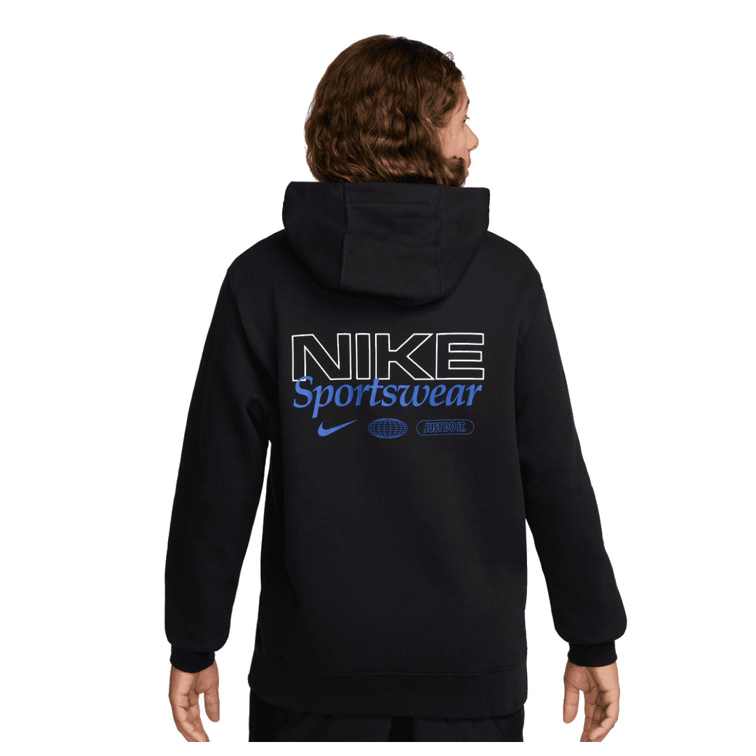 Nike Sportswear Graphic Overhead Black Hoodie