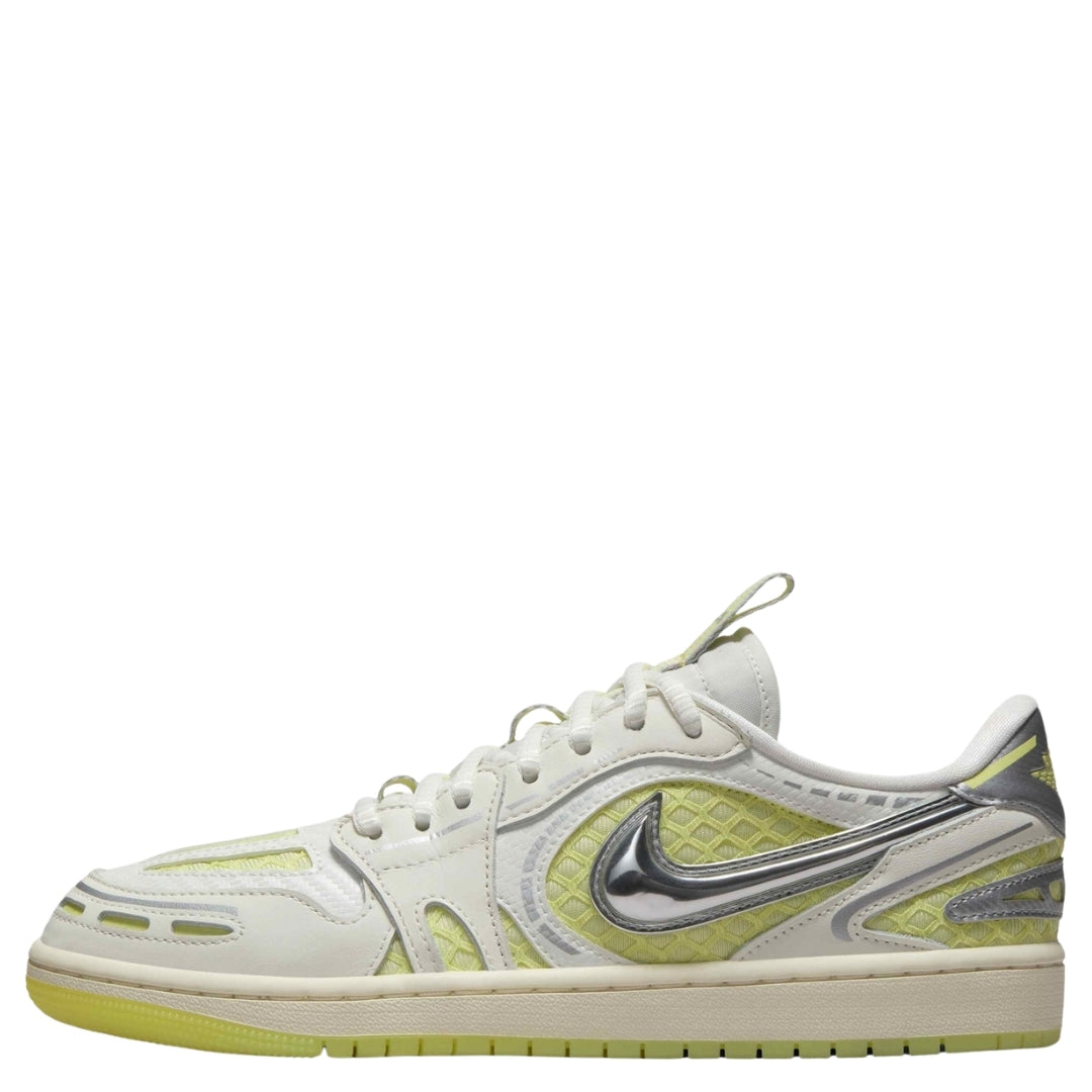 Air Jordan 1 Low Method of Make V3 Sail Luminous Green Womens Trainers UK 4