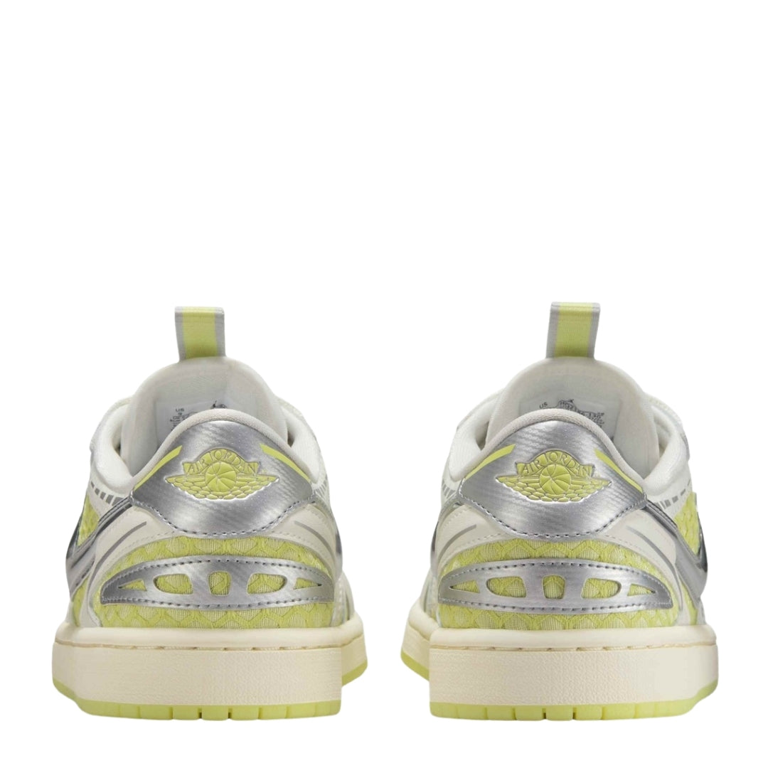 Air Jordan 1 Low Method of Make V3 Sail Luminous Green Womens Trainers UK 4