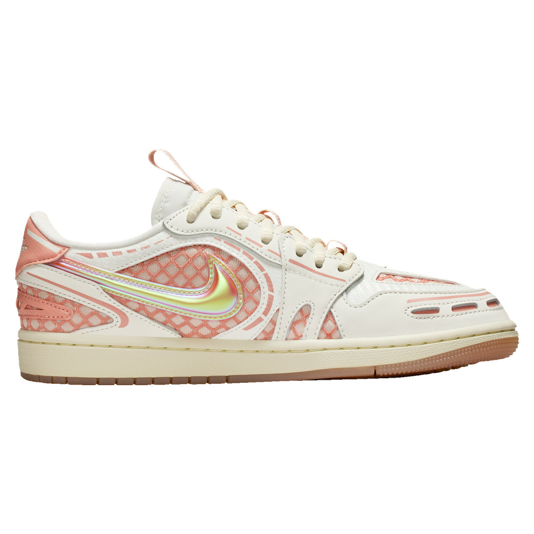 Nike Air Jordan 1 Low Method of Make V3 Sail Washed Coral Trainers UK 4