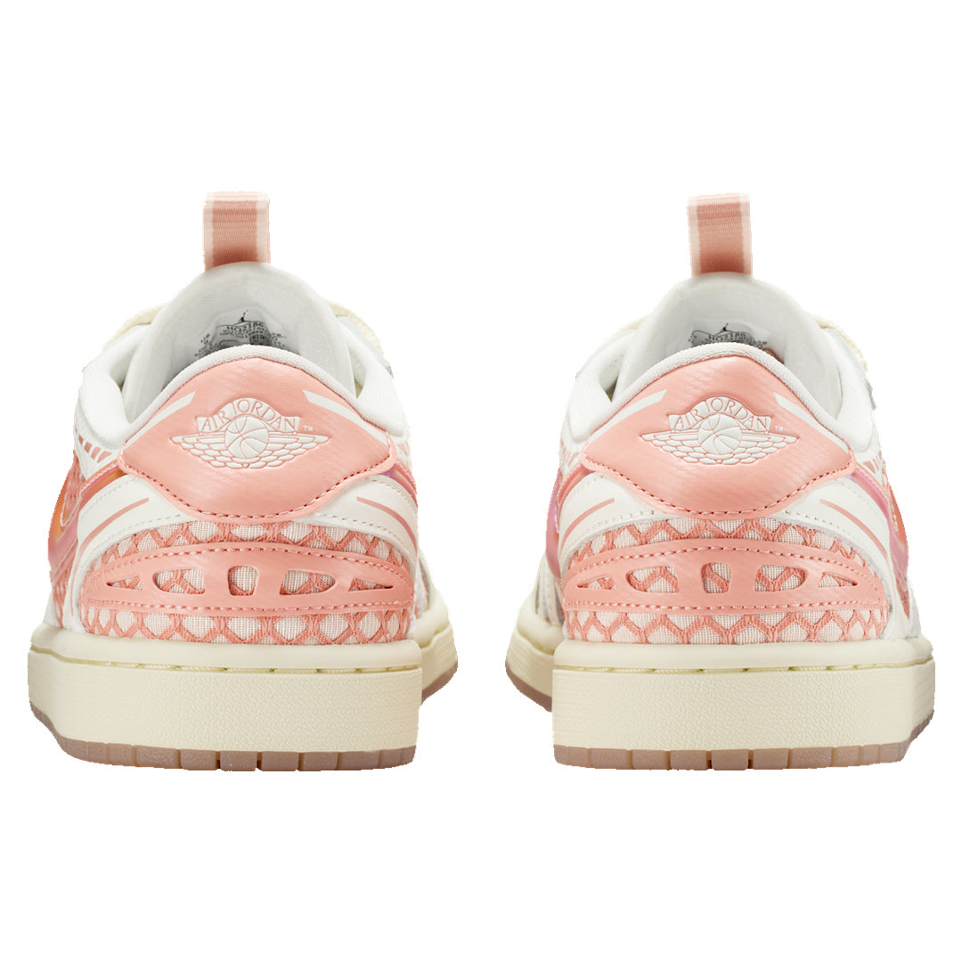 Nike Air Jordan 1 Low Method of Make V3 Sail Washed Coral Trainers UK 4