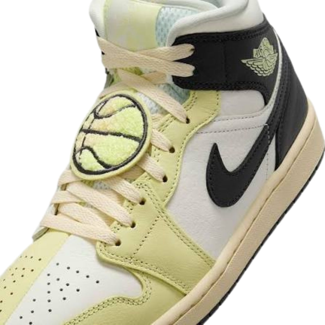 Nike Air Jordan 1 Mid Fall League Sail Trainers UK 4