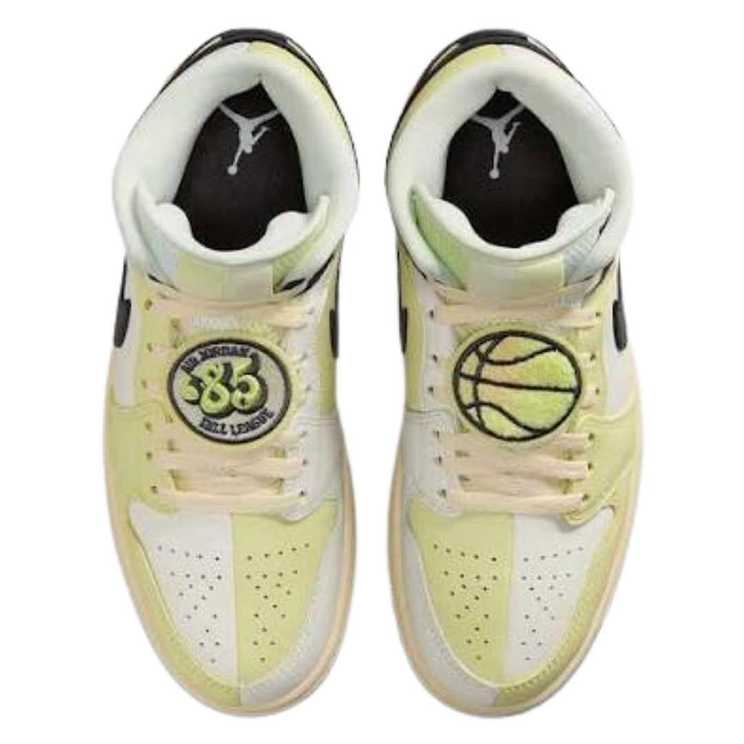Nike Air Jordan 1 Mid Fall League Sail Trainers UK 4