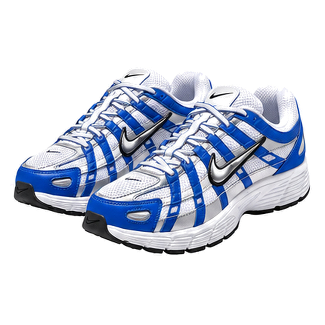 Nike P-6000 GS Racer Blue Metallic Silver Trainers