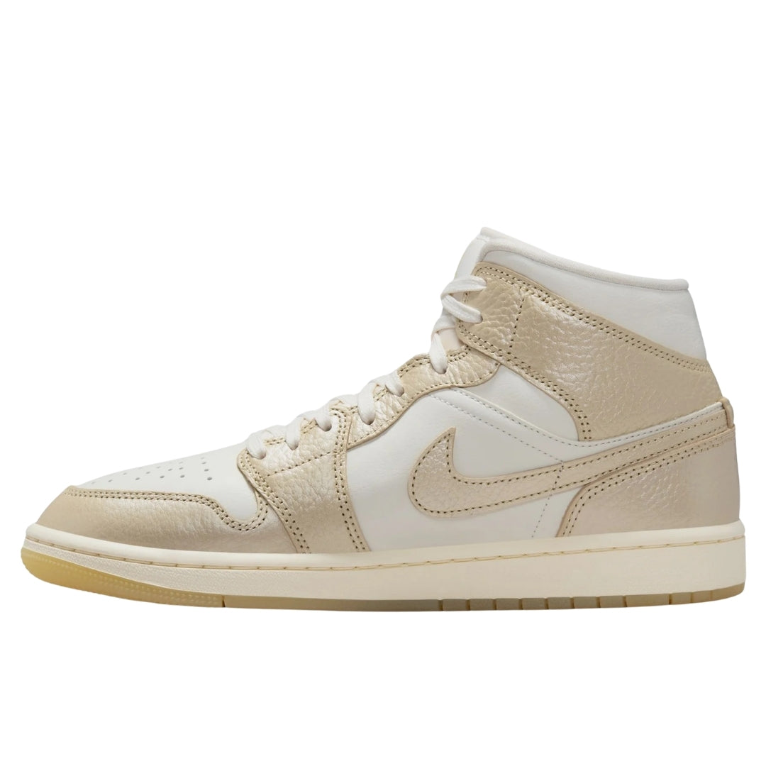 Nike Air Jordan 1 Mid SE Metallic Team Gold Trainers UK 8