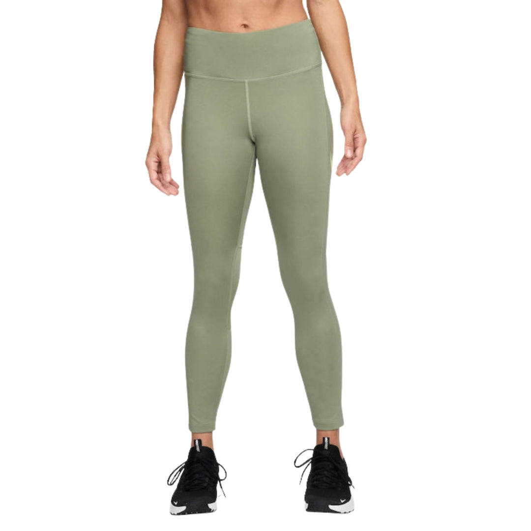 Nike Hv8555 386 Oil Green Leggings Female XS