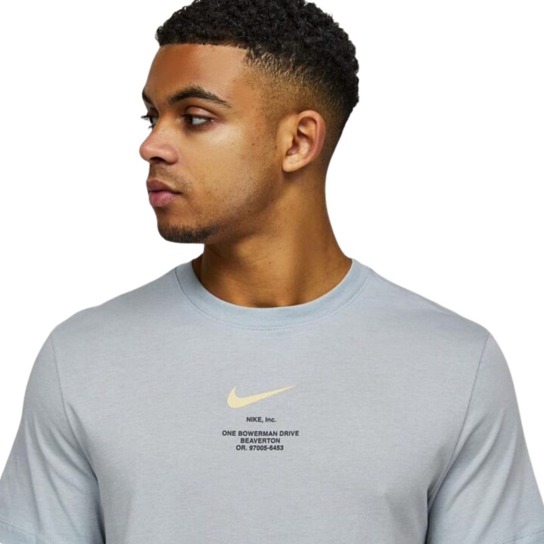 Nike Athletics Swoosh By Nike Grey T-Shirt S