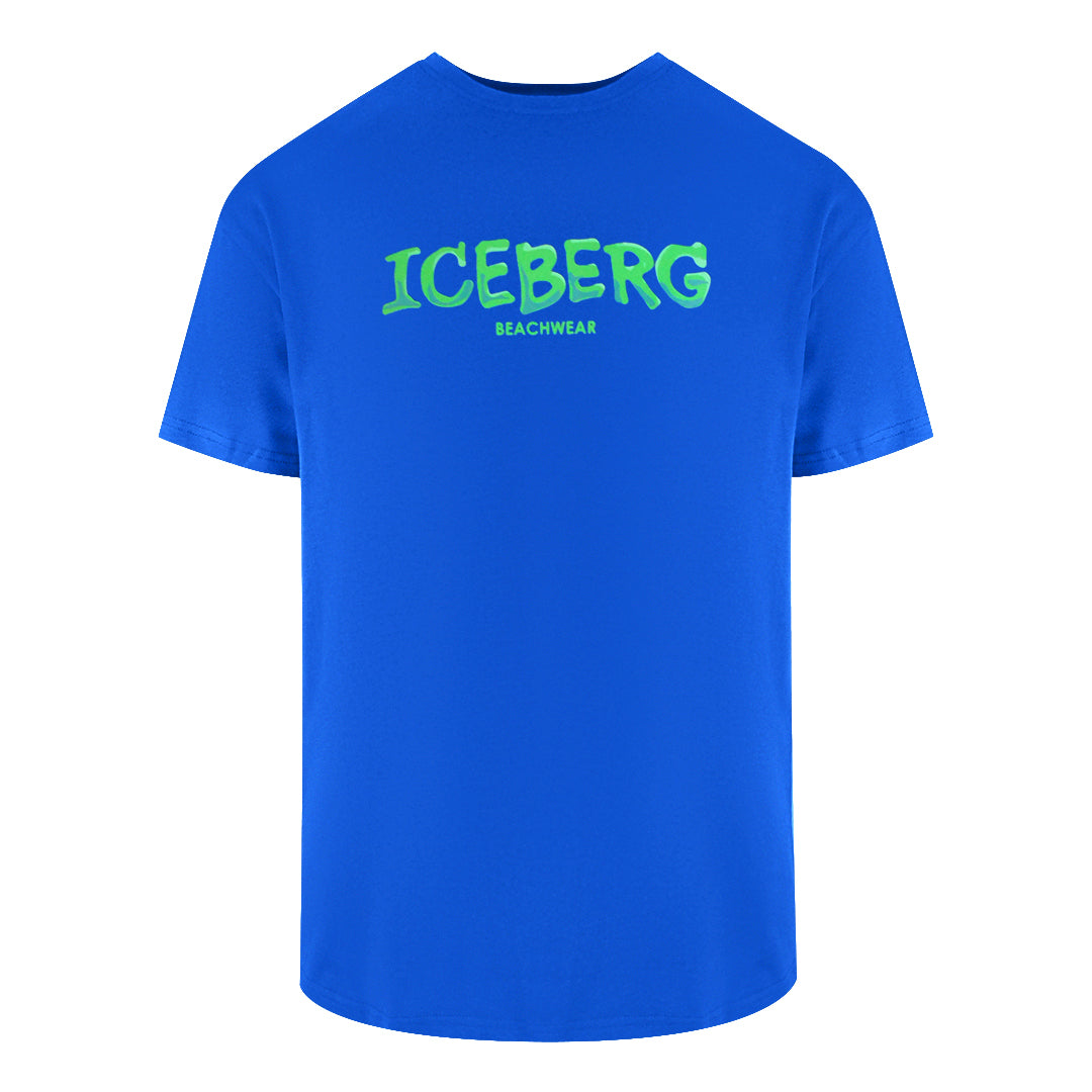 Ice Iceberg Bold Logo Blue T-Shirt