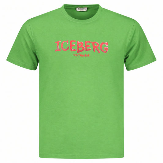Iceberg Bold Logo Green T-Shirt