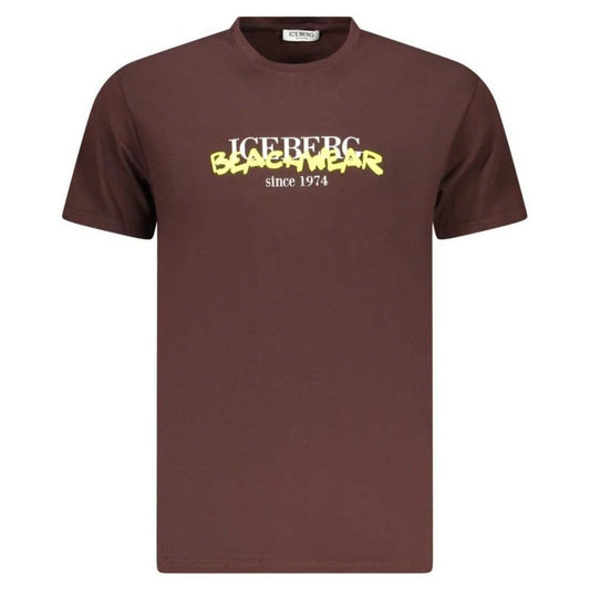 Iceberg Beachwear Logo Brown T-Shirt