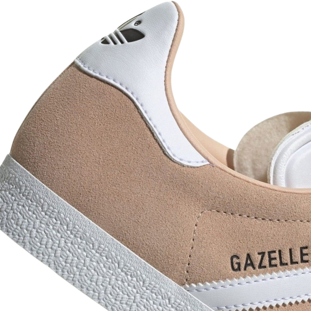 Adidas Gazelle Halo Blush Cloud White Core Black Trainers UK 3