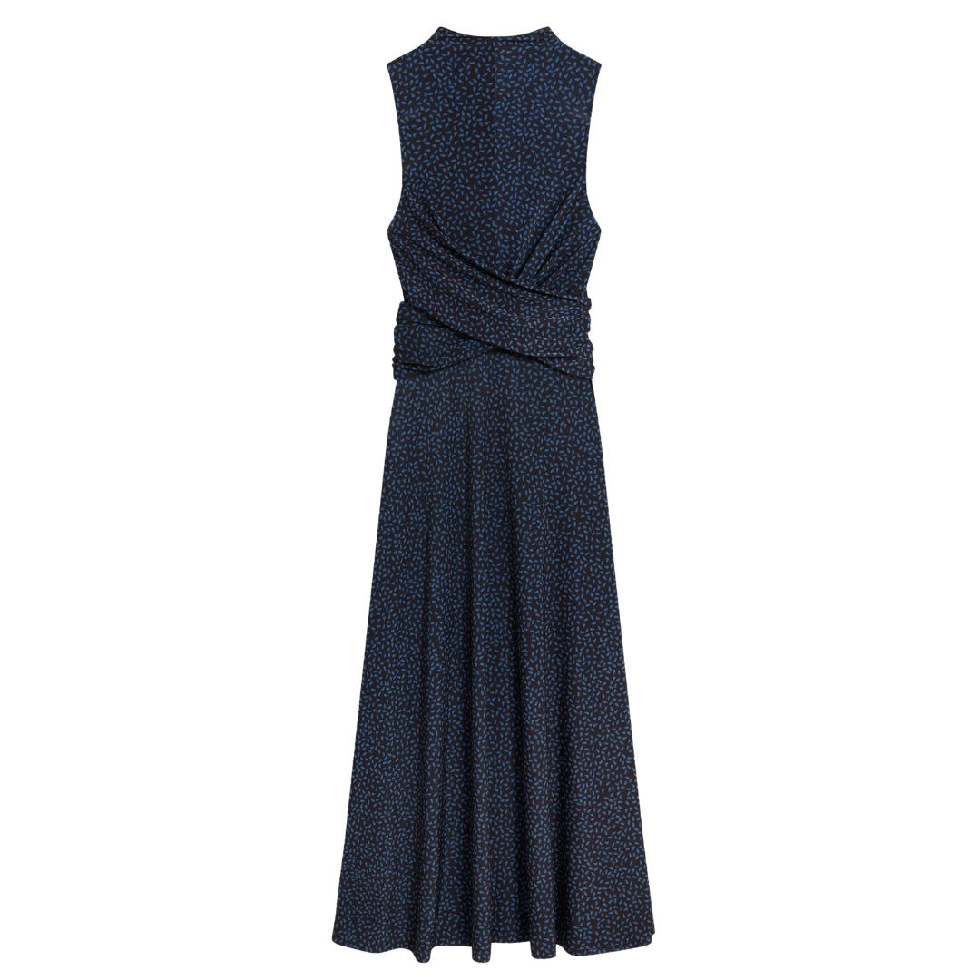 Ted Baker Inisha Printed Sleeveless Black Midi Dress