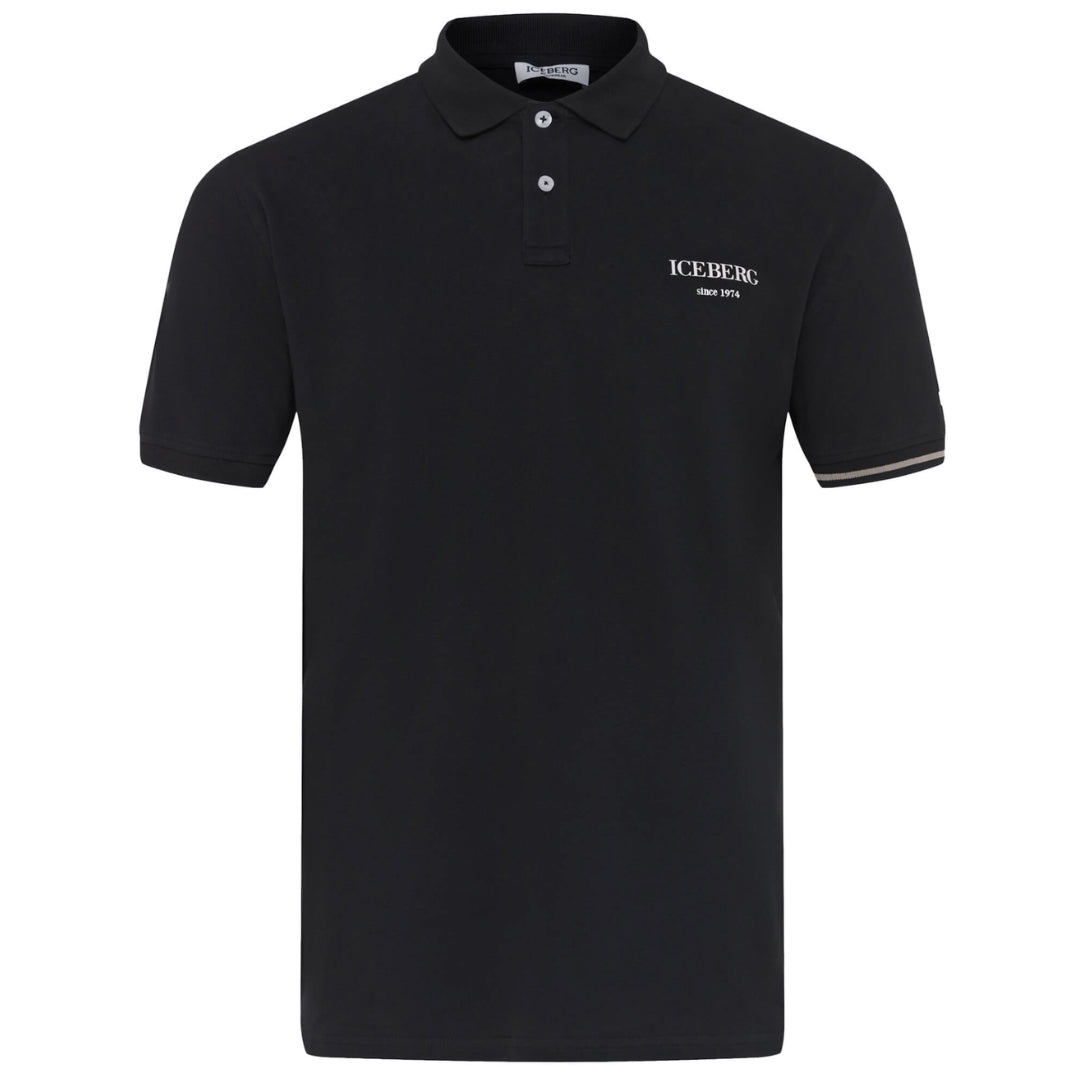 Ice Iceberg Black Polo Shirt - Nova Clothing