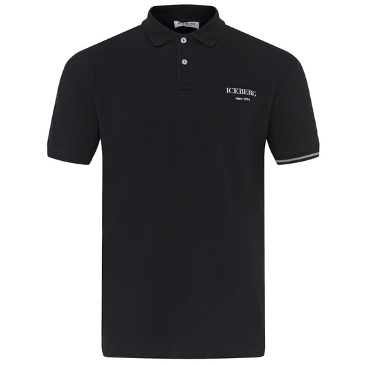 Ice Iceberg Black Polo Shirt - Nova Clothing