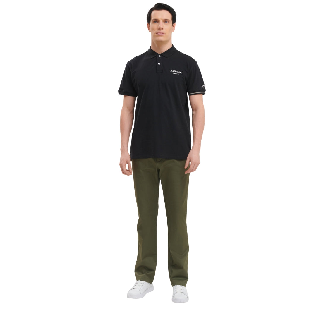 Ice Iceberg Black Polo Shirt - Nova Clothing
