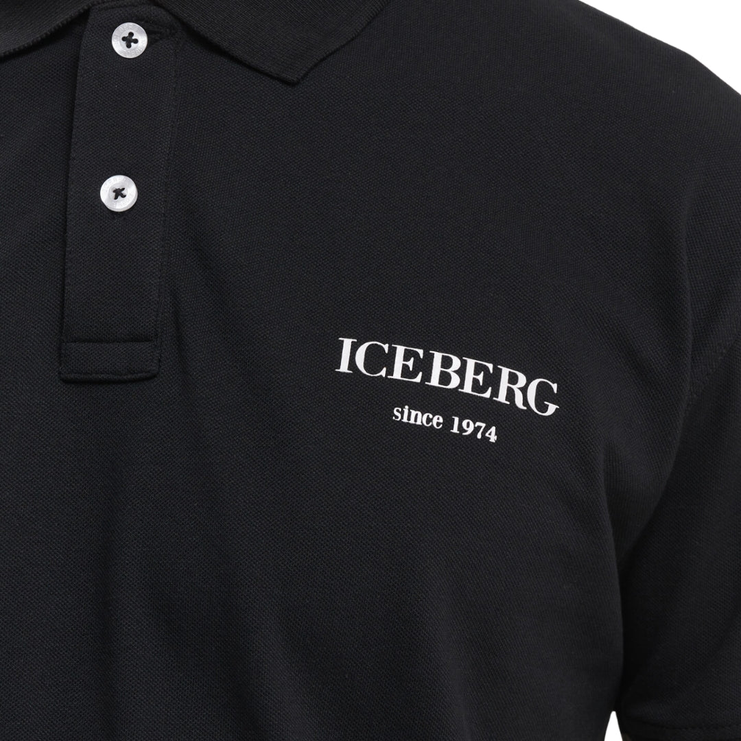 Ice Iceberg Black Polo Shirt - Nova Clothing