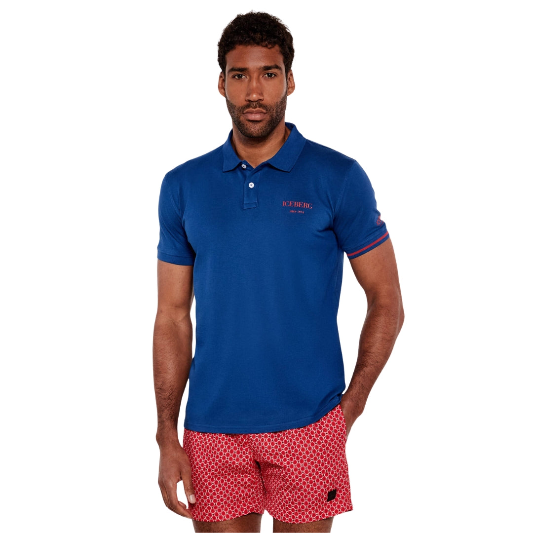 Ice Iceberg Blue Polo Shirt - Nova Clothing