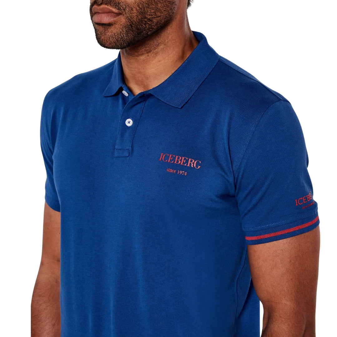 Ice Iceberg Blue Polo Shirt - Nova Clothing