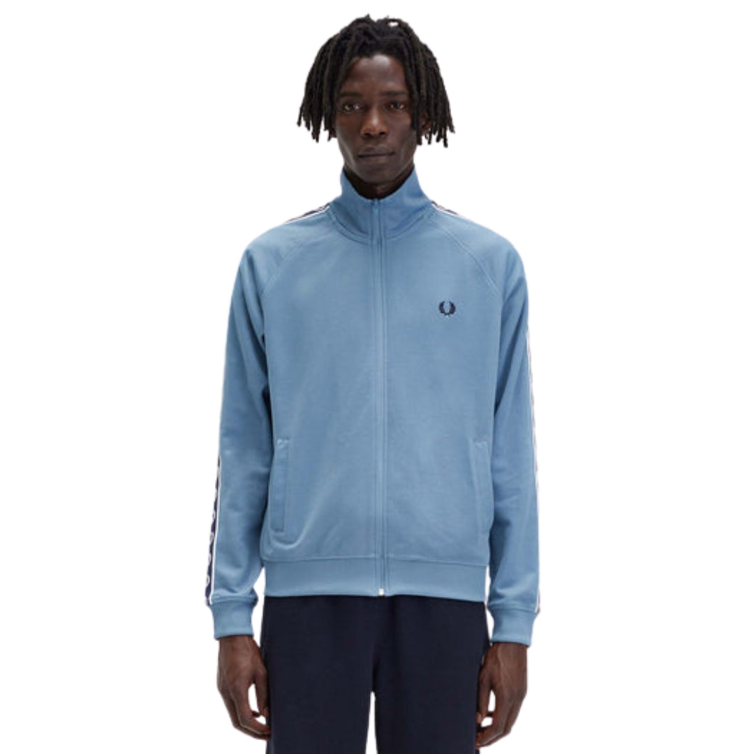 Fred Perry Contrast Tape Ash Blue Track Jacket XS