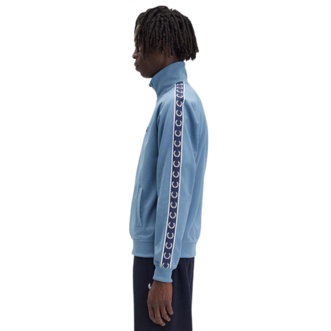 Fred Perry Contrast Tape Ash Blue Track Jacket XS