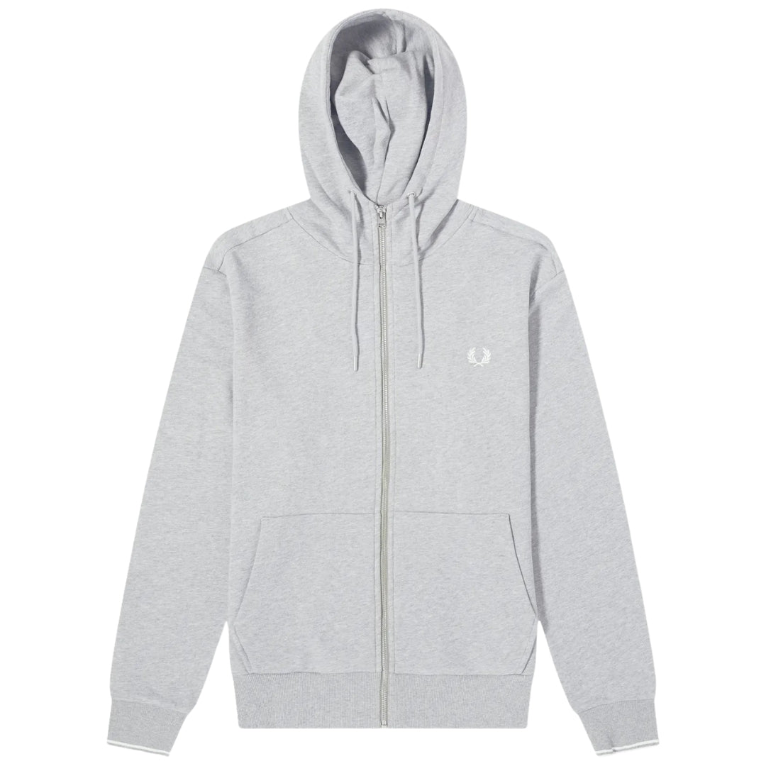 Fred Perry Steel Marl Zip Hoodie S