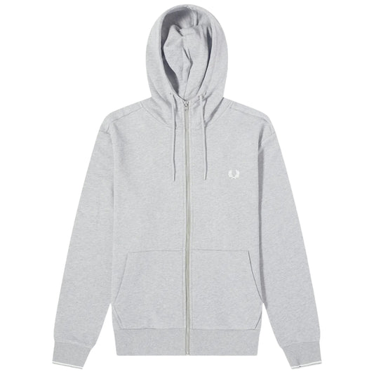 Fred Perry Steel Marl Zip Hoodie S