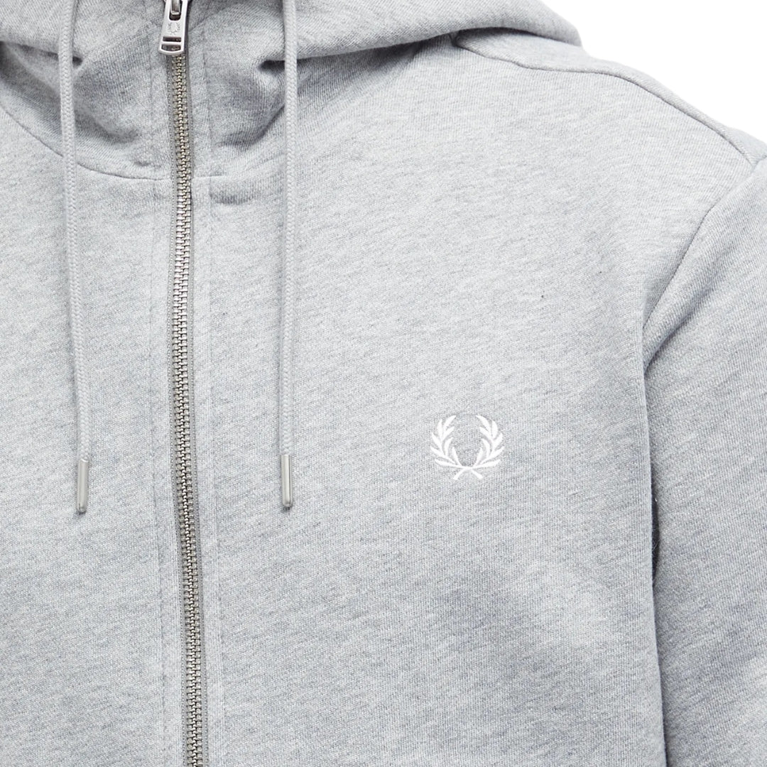 Fred Perry Steel Marl Zip Hoodie S