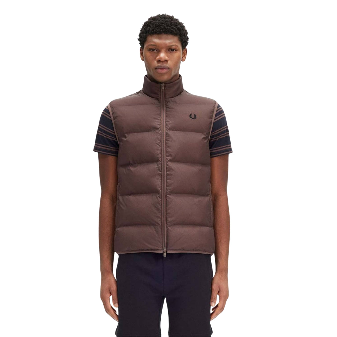Fred Perry Carrington Brick Insulated Gilet XS