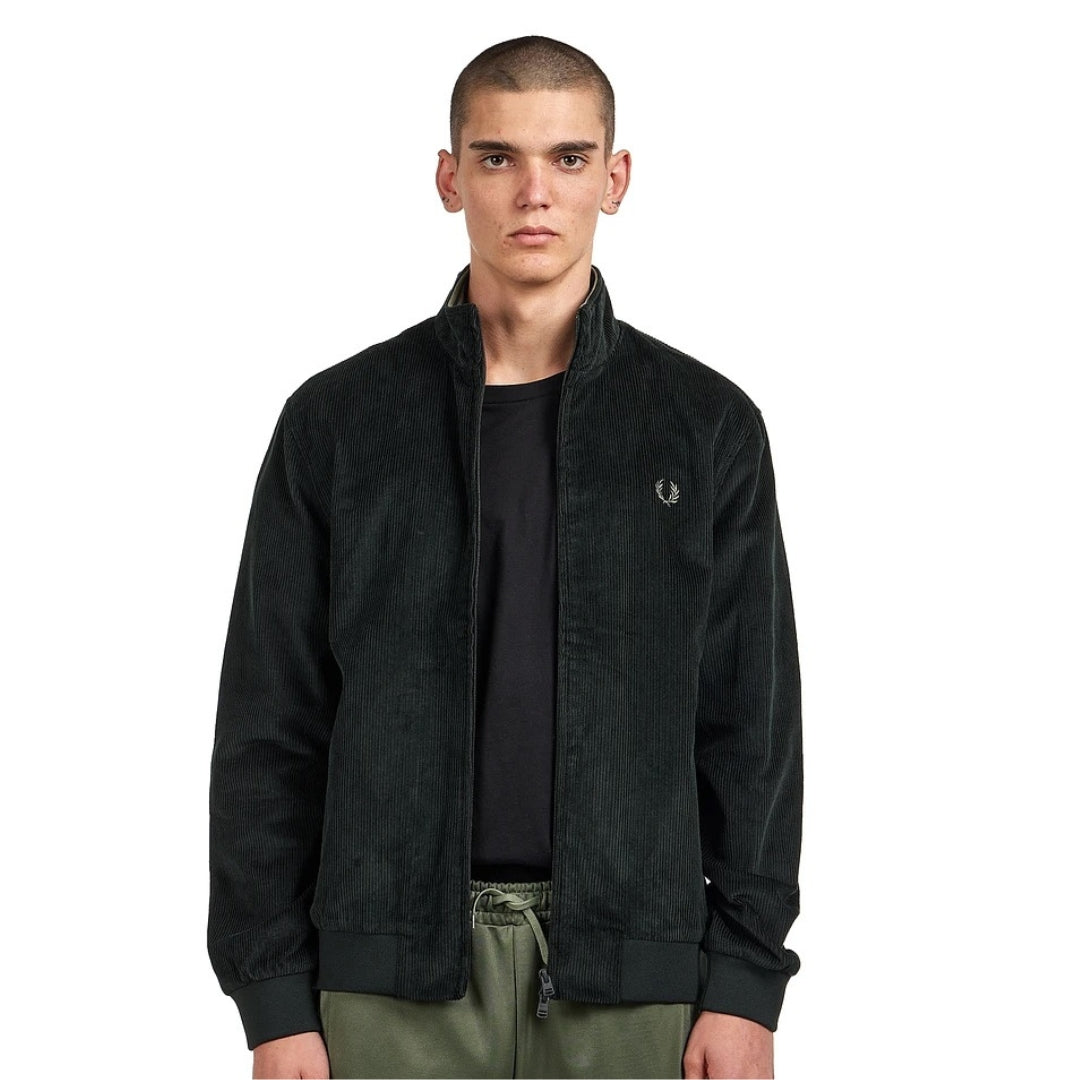 Fred Perry Cord Brentham Night Green Jacket XS