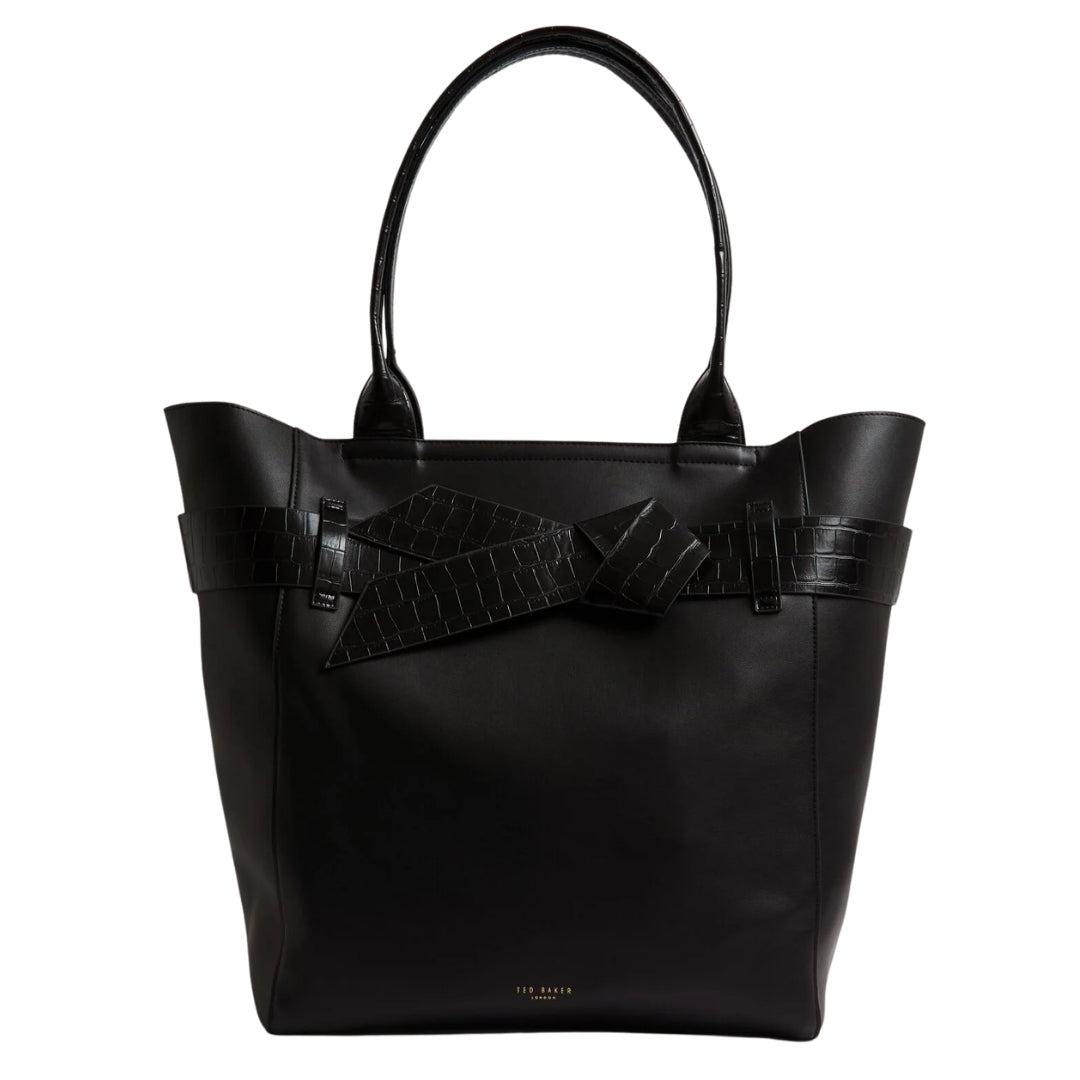 Ted Baker Croc Effect Knot Bow Tote Bag One Size