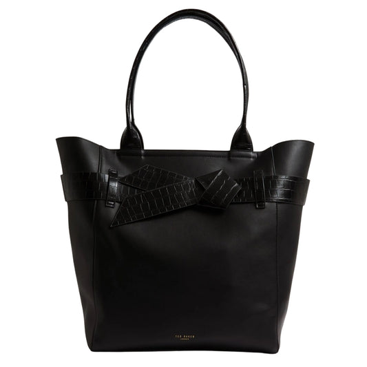 Ted Baker Croc Effect Knot Bow Tote Bag One Size
