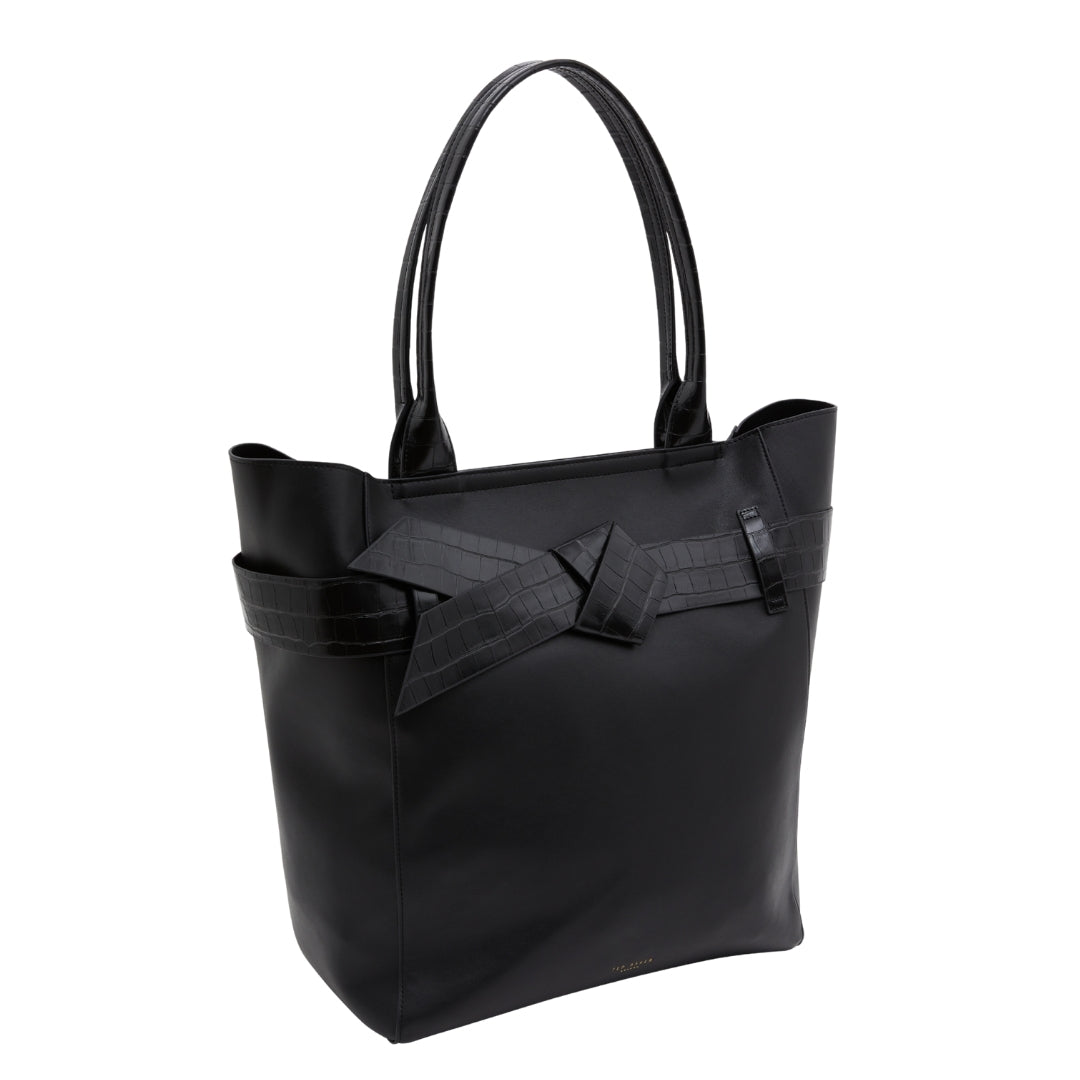Ted Baker Croc Effect Knot Bow Tote Bag One Size