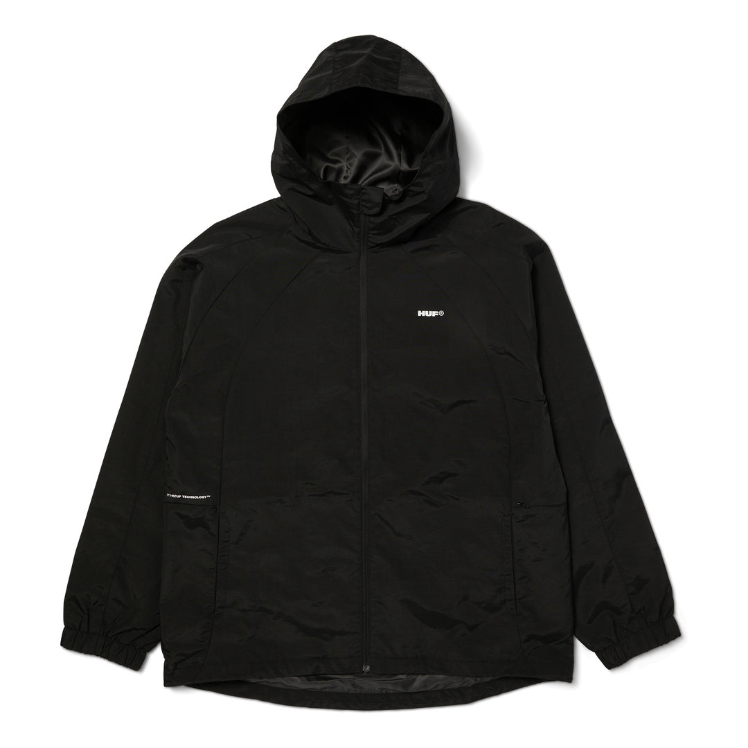 HUF All Caps Black Shell Jacket M
