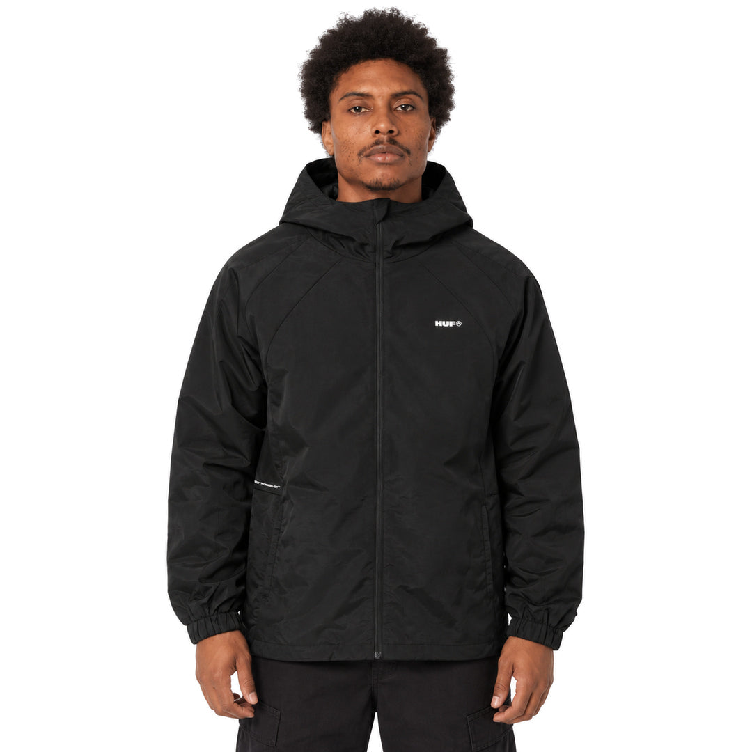 HUF All Caps Black Shell Jacket M