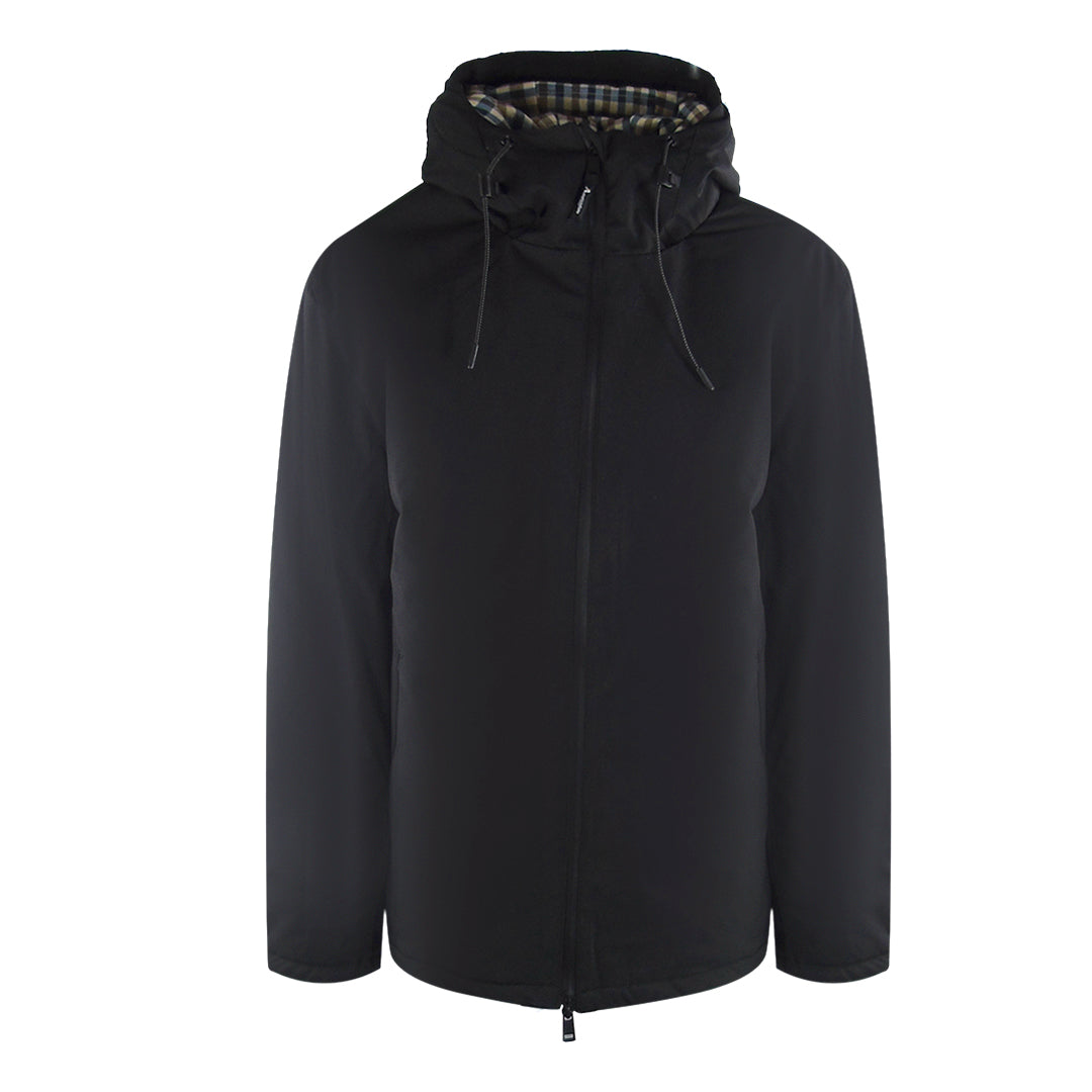 Aquascutum Active Shell Black Parka Jacket