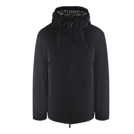 Aquascutum Active Shell Black Parka Jacket