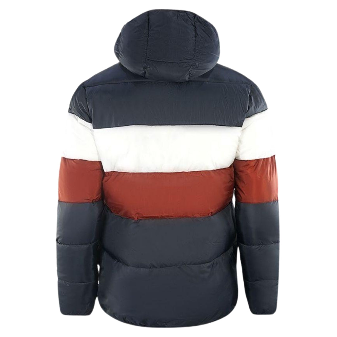Lyle & Scott Colour Block Navy Blue Puffer Jacket