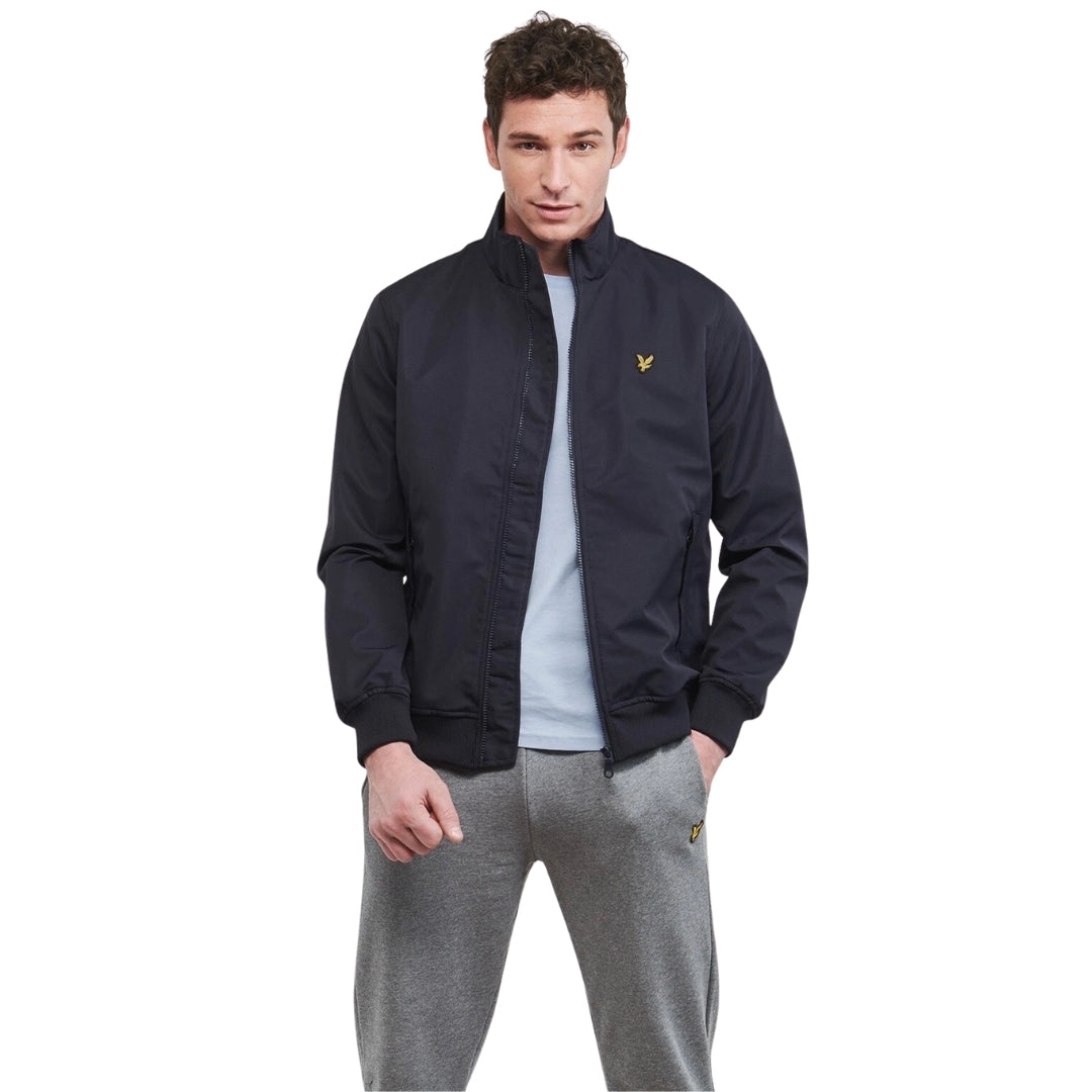 Lyle & Scott Mesh Backd Funnel Neck Jkt Navy Blue XS
