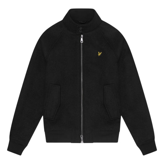 Lyle & Scott Double Face Wool Jet Black Jacket