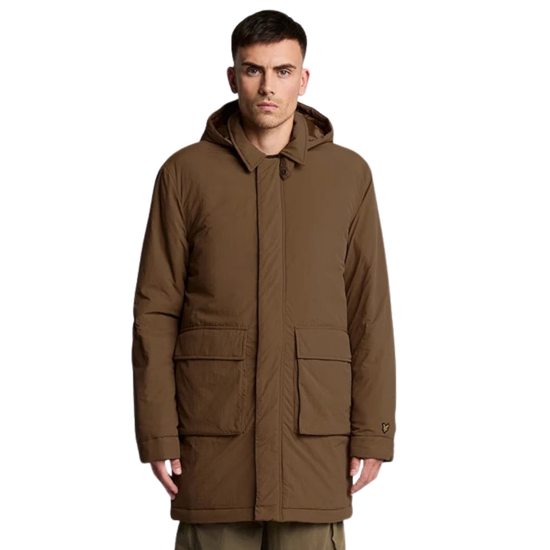 Lyle & Scott WADDED PARKA Brown XS