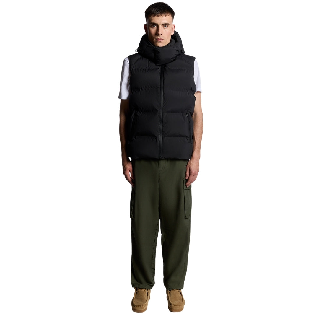 Lyle & Scott Jet Black Welded Puffer Gilet XS
