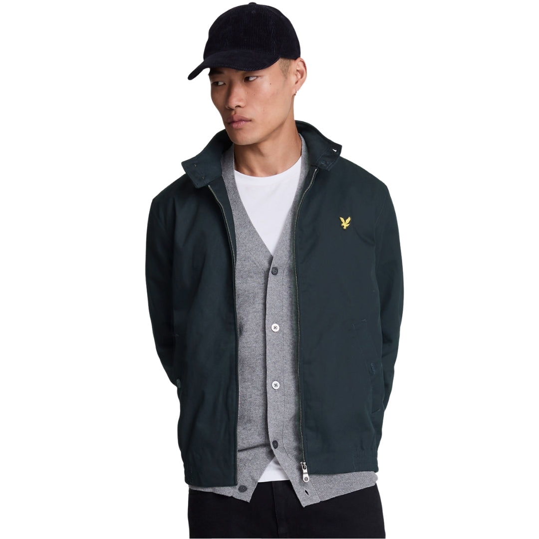 Lyle & Scott Branded Navy Blue Collared Jacket