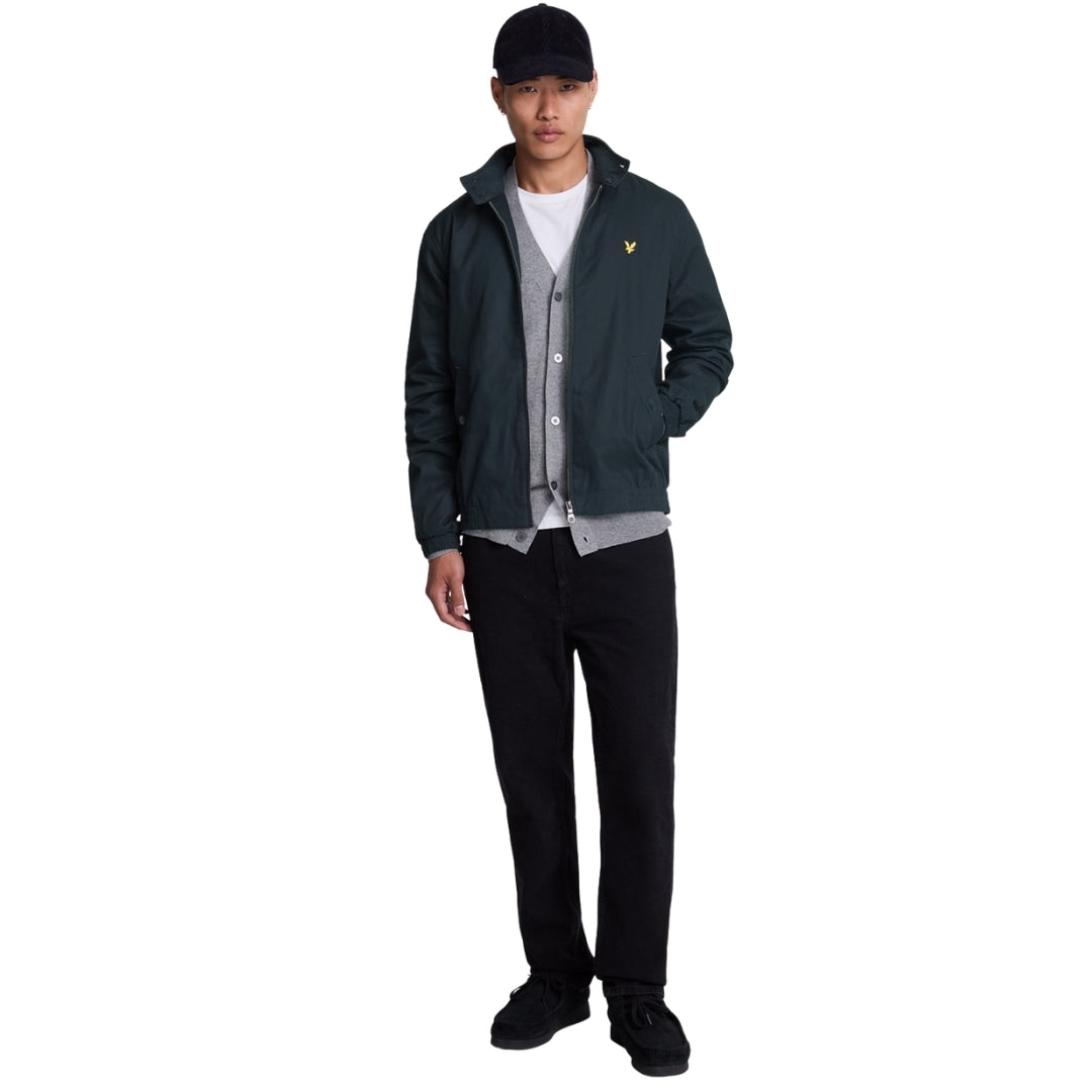 Lyle & Scott Branded Navy Blue Collared Jacket