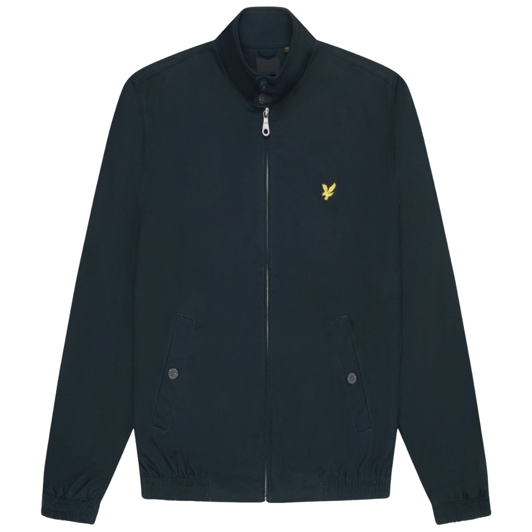 Lyle & Scott Branded Navy Blue Collared Jacket